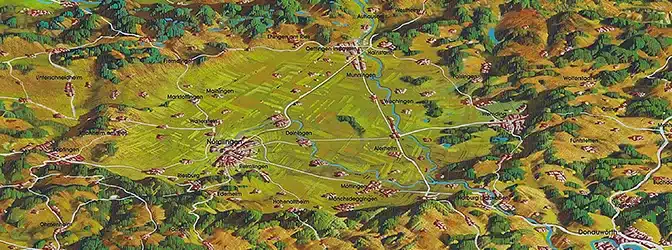 Rundflug ab Augsburg – Nördlinger Ries als Luftbild im Ultraleicht